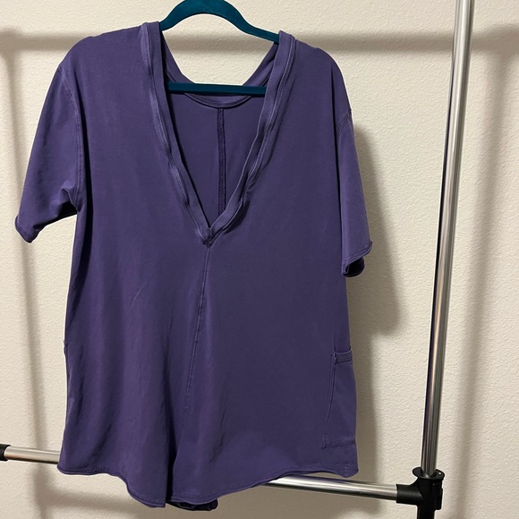 free people movement Pants - Free People Hotshot Purple Romper XS